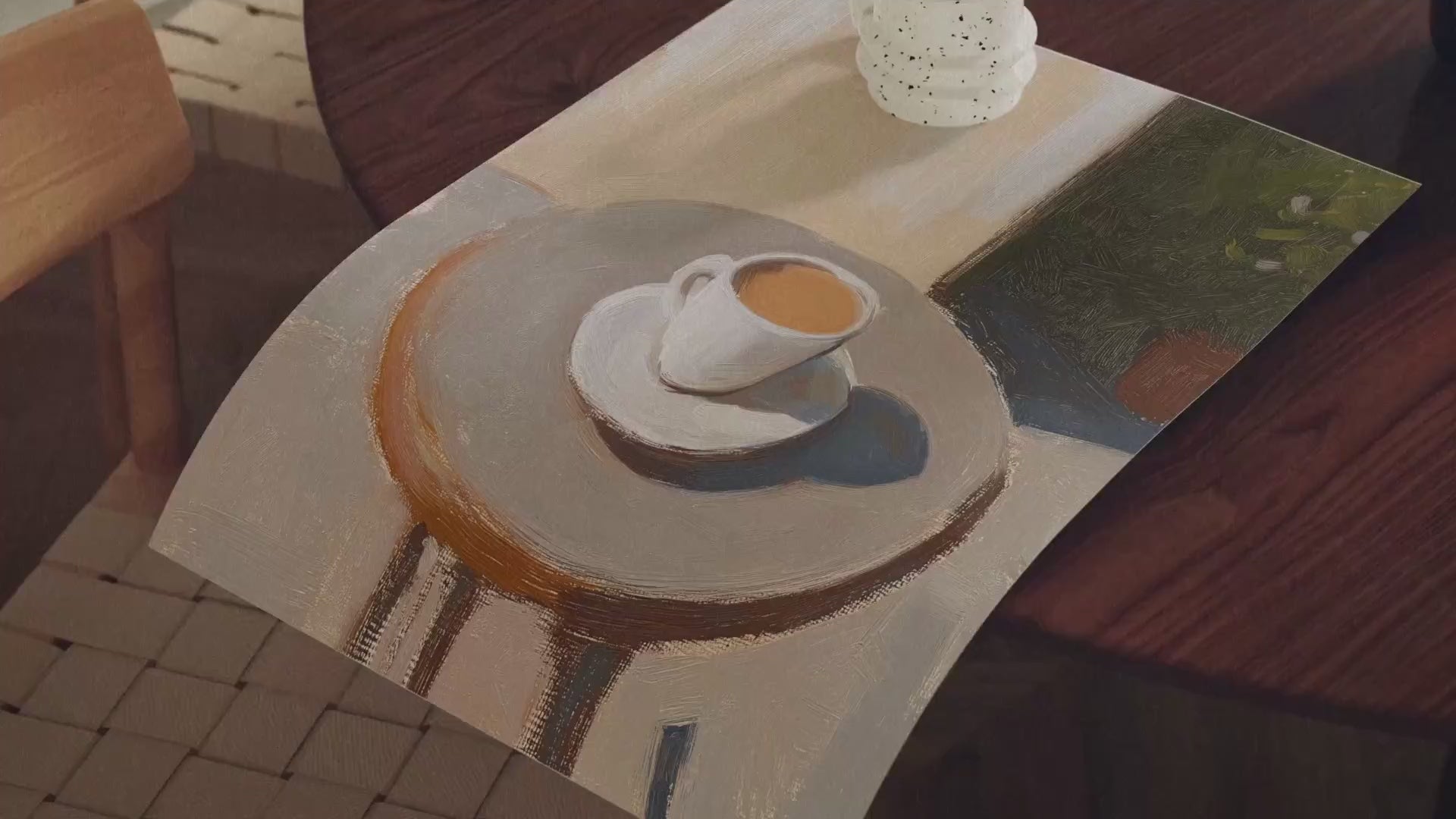 Video laden: Coffee Art Poster als modernes Wandbild für Küche, Esszimmer und Wohnraum von Veróme