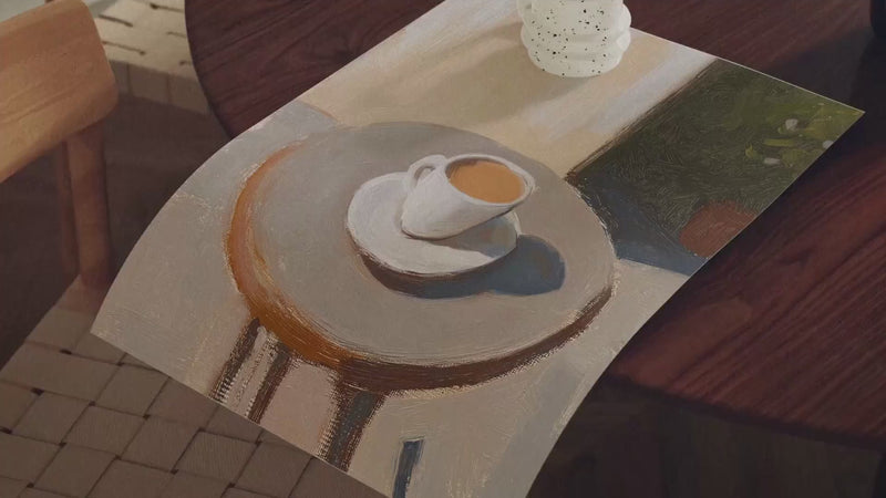 Coffee Art Poster als modernes Wandbild für Küche, Esszimmer und Wohnraum von Veróme