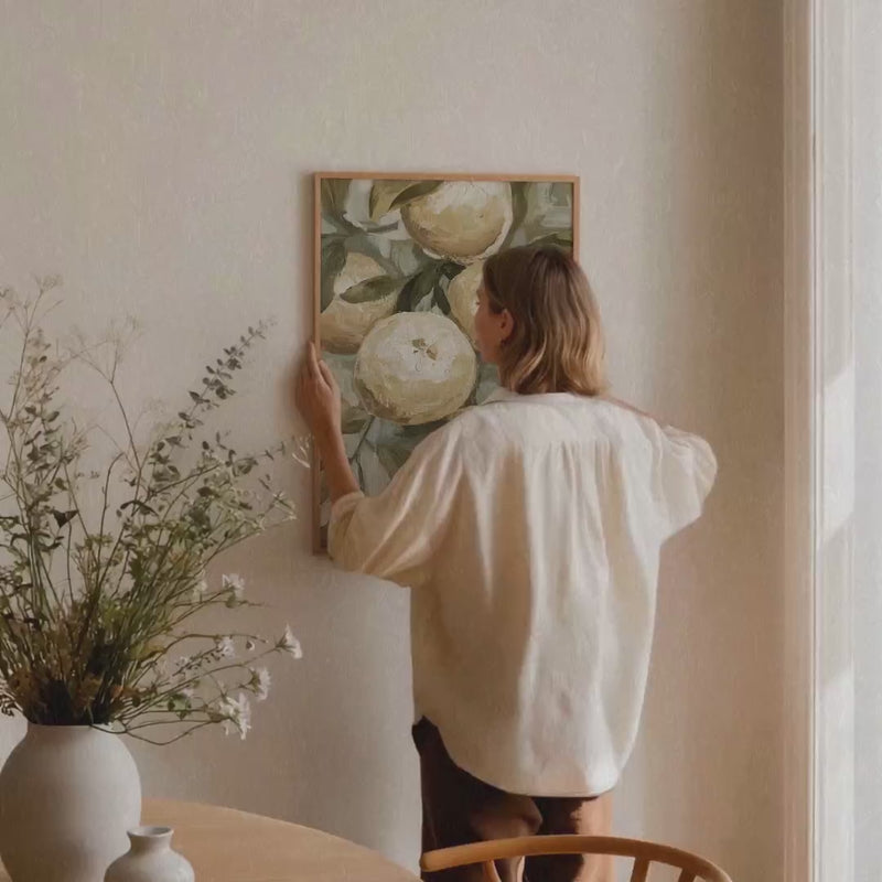 Botanisches Früchte Poster als natürliches Wandbild für Küche, Esszimmer und mediterrane Wohnräume von Veróme